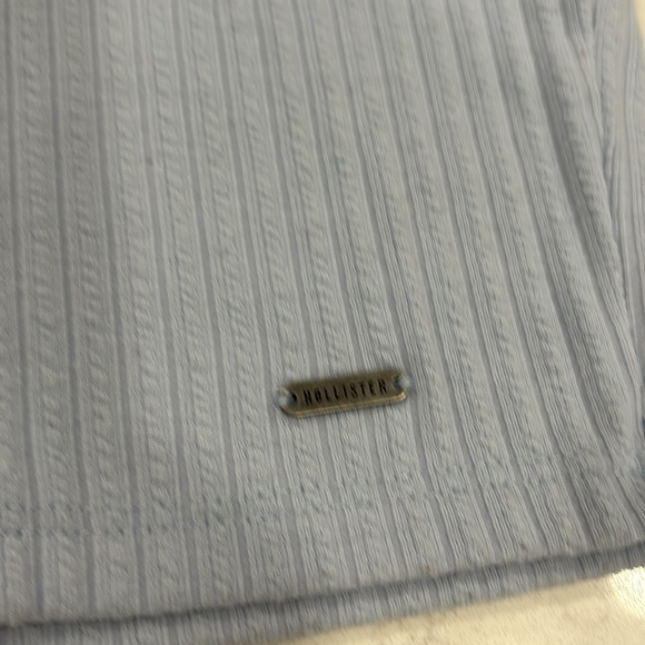 Hollister must-have collection ribbed baby blue tee - Picture 3 of 5